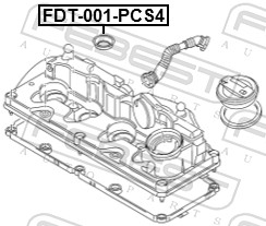 Joint de cache culbuteurs FEBEST FDT-001-PCS4