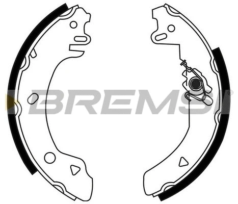 Jeu de mâchoires de frein BREMSI GF0221