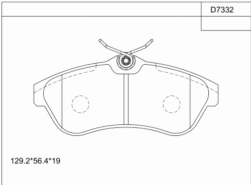 Kit de plaquettes de frein, frein à disque ASIMCO KD7332
