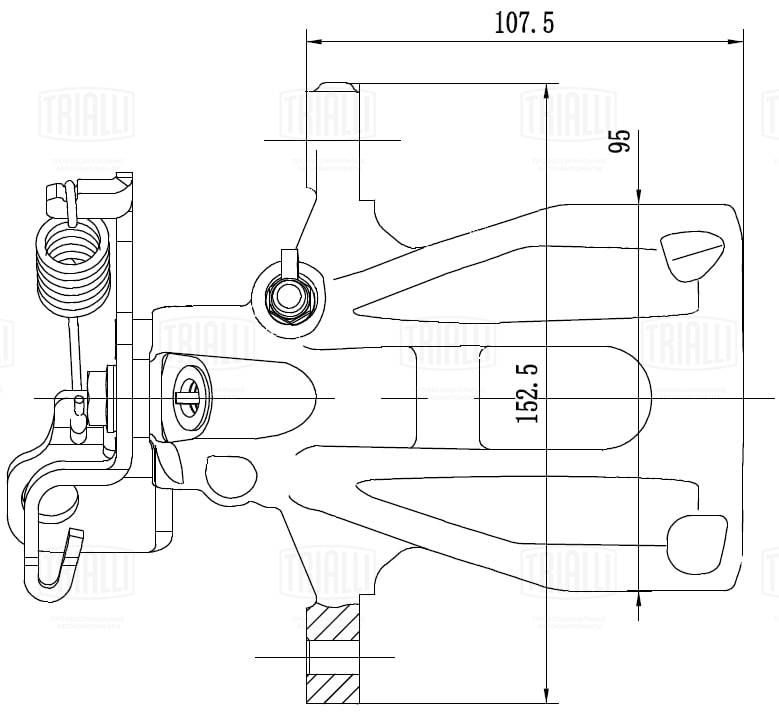Étrier de frein TRIALLI CF 105068