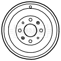 Tambour de frein BORG & BECK BBR7122