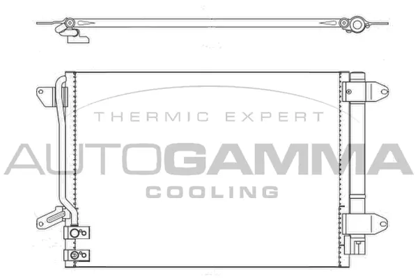 Condenseur, climatisation AUTOGAMMA 107168