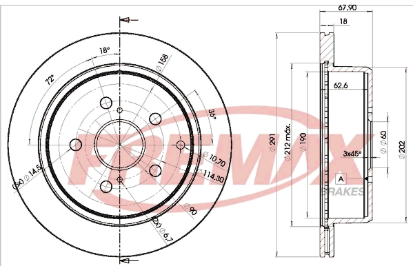Disque de frein FREMAX BD-2082