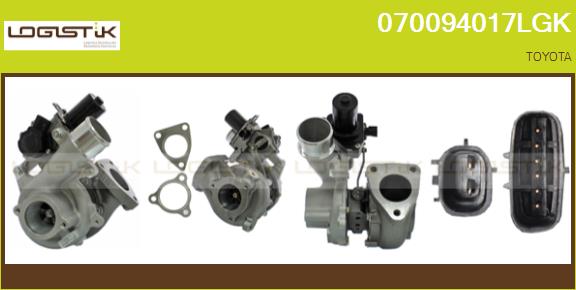 Turbocompresseur, suralimentation LGK 070094017LGK