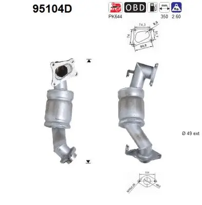 Catalyseur AS 95104D