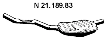 Silencieux arrière EBERSPÄCHER 21.189.83