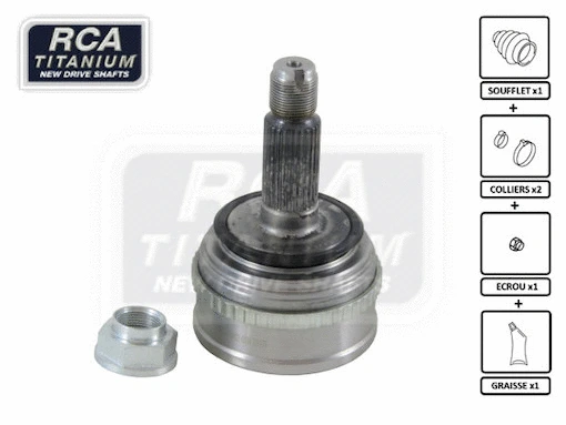 Jeu de joints, arbre de transmission RCA FRANCE HO38A