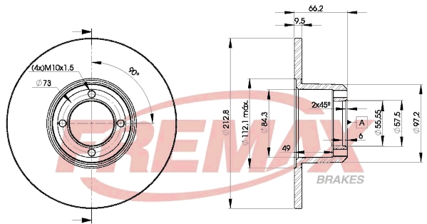 Disque de frein FREMAX BD-8266