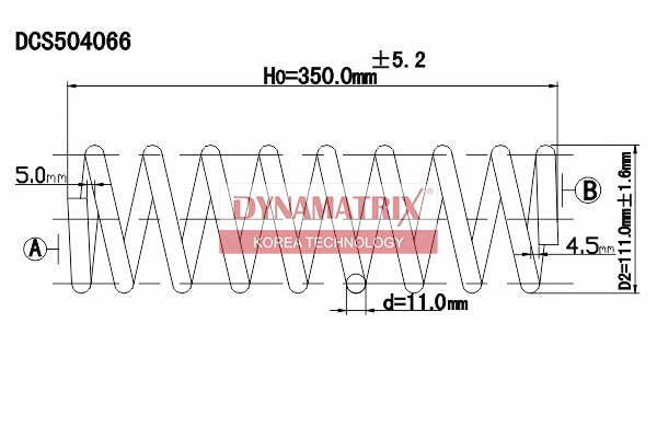 Ressort de suspension DYNAMATRIX DCS504066