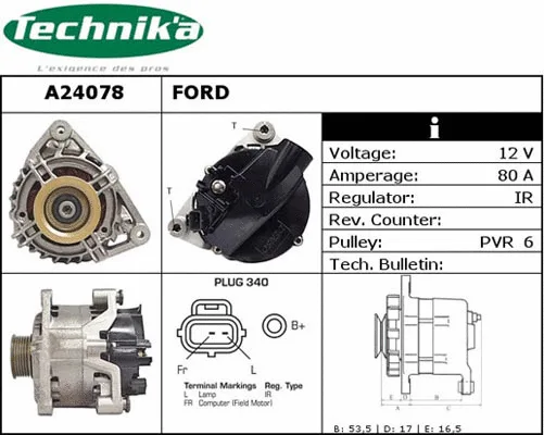 Alternateur Technika A24078