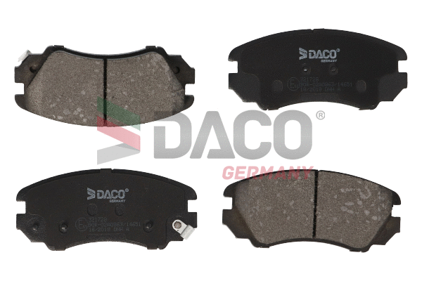 Kit de plaquettes de frein, frein à disque DACO Germany 321728