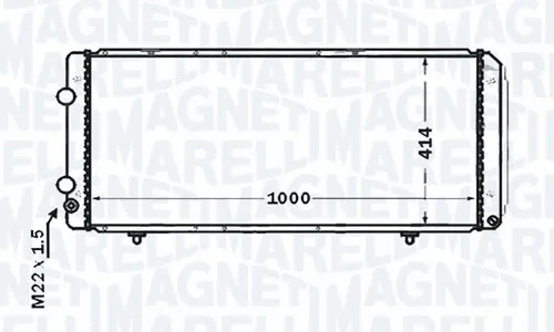 Radiateur, refroidissement du moteur MAGNETI MARELLI - BR RMM376766751