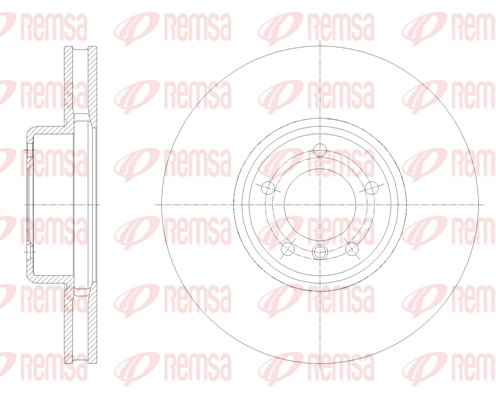 Disque de frein REMSA 62126.10