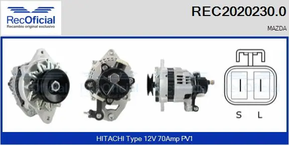 Alternateur RECOFICIAL REC2020230.0