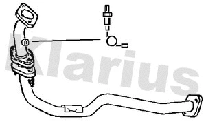 Tuyau d'échappement KLARIUS 301324