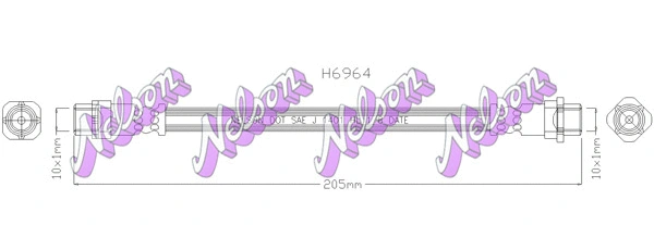 Flexible de frein KAWE H6964