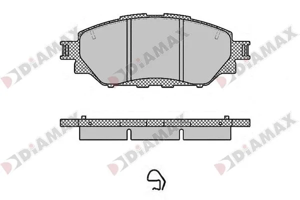 Kit de plaquettes de frein, frein à disque DIAMAX N09868