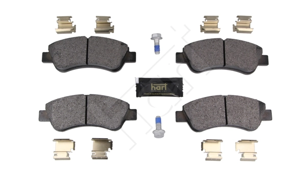Kit de plaquettes de frein, frein à disque HART 261 800
