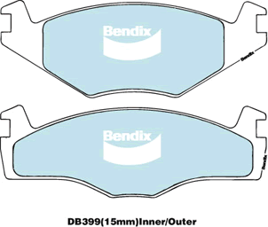 Kit de plaquettes de frein, frein à disque BENDIX-SEA DB399 GCT