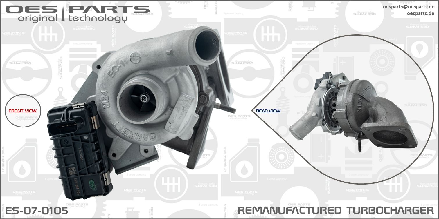 Turbocompresseur, suralimentation OES PARTS ES-07-0105