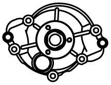 Pompe à eau, refroidissement du moteur LUZAR LWP 1018