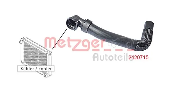 Durite de radiateur METZGER 2420715