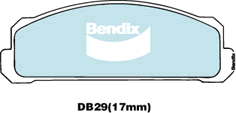 Kit de plaquettes de frein, frein à disque BENDIX-SEA DB29 MKT