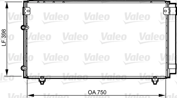 Condenseur, climatisation VALEO 814207