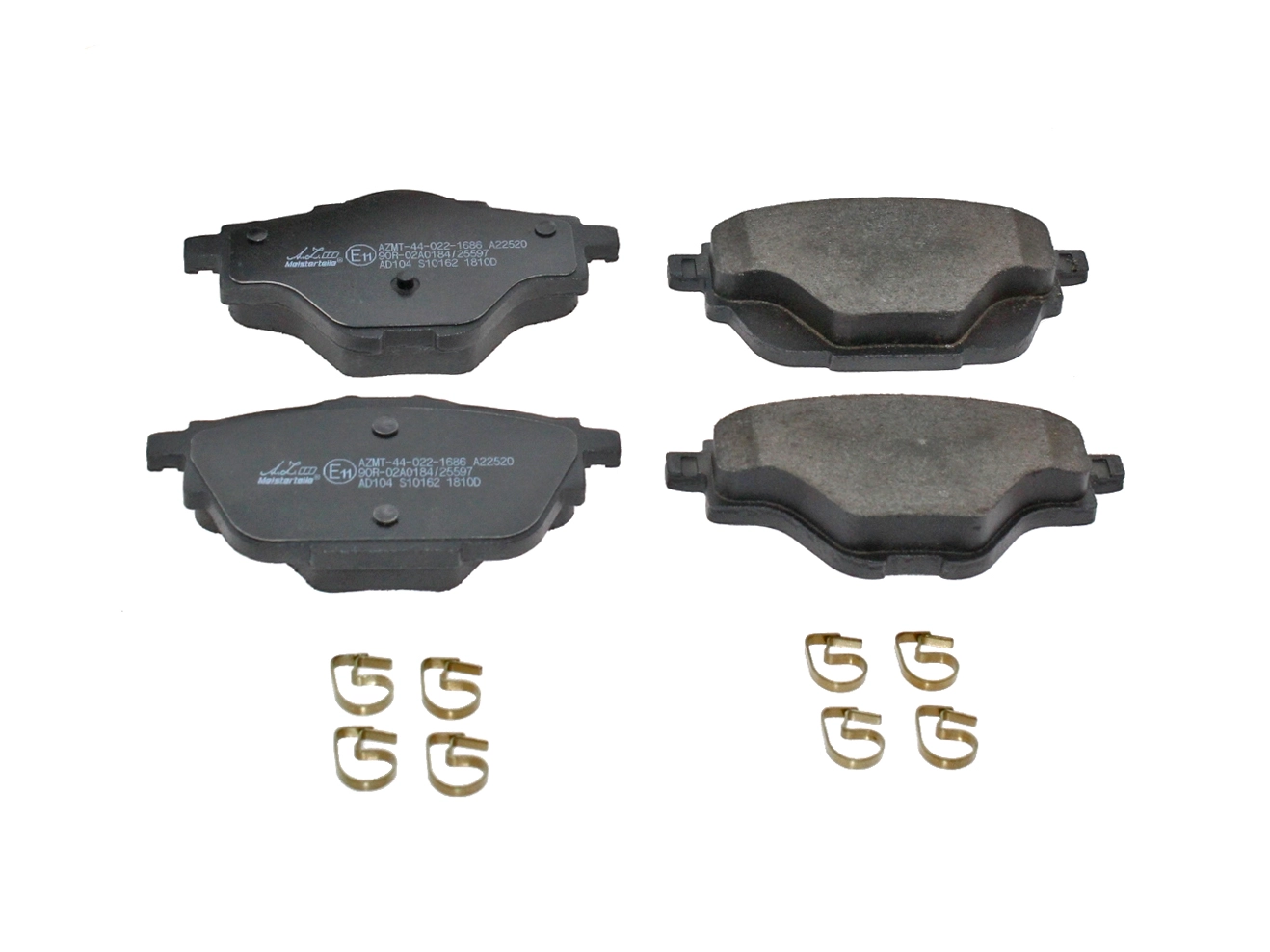 Kit de plaquettes de frein, frein à disque A.Z. Meisterteile AZMT-44-022-1686