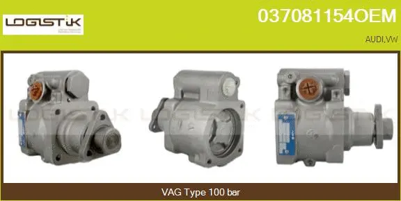 Pompe hydraulique, direction LGK 037081154OEM