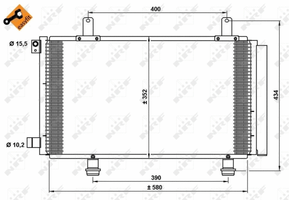 Condenseur, climatisation NRF 35782