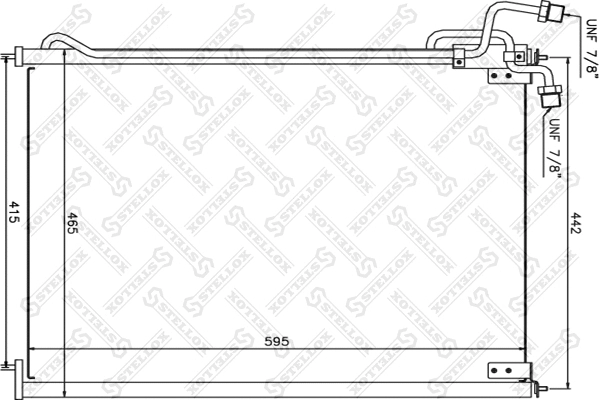 Condenseur, climatisation STELLOX 87-39110-SX
