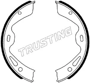 Jeu de mâchoires de frein, frein de stationnement TRUSTING 083.004