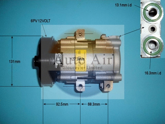 Compresseur, climatisation AUTO AIR GLOUCESTER 14-9663