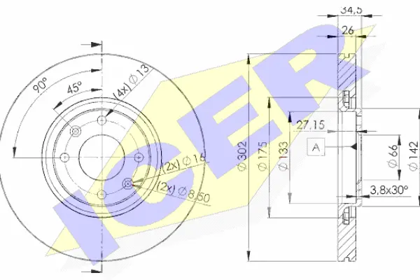 Disque de frein ICER 78BD4698-2