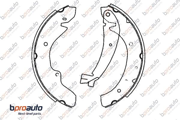 Jeu de mâchoires de frein BPROAUTO 1BP31133AA