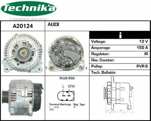 Alternateur Technika A20124