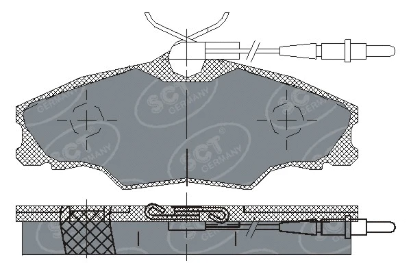 Kit de plaquettes de frein, frein à disque SCT - MANNOL SP 228 PR