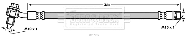 Flexible de frein BORG & BECK BBH7740