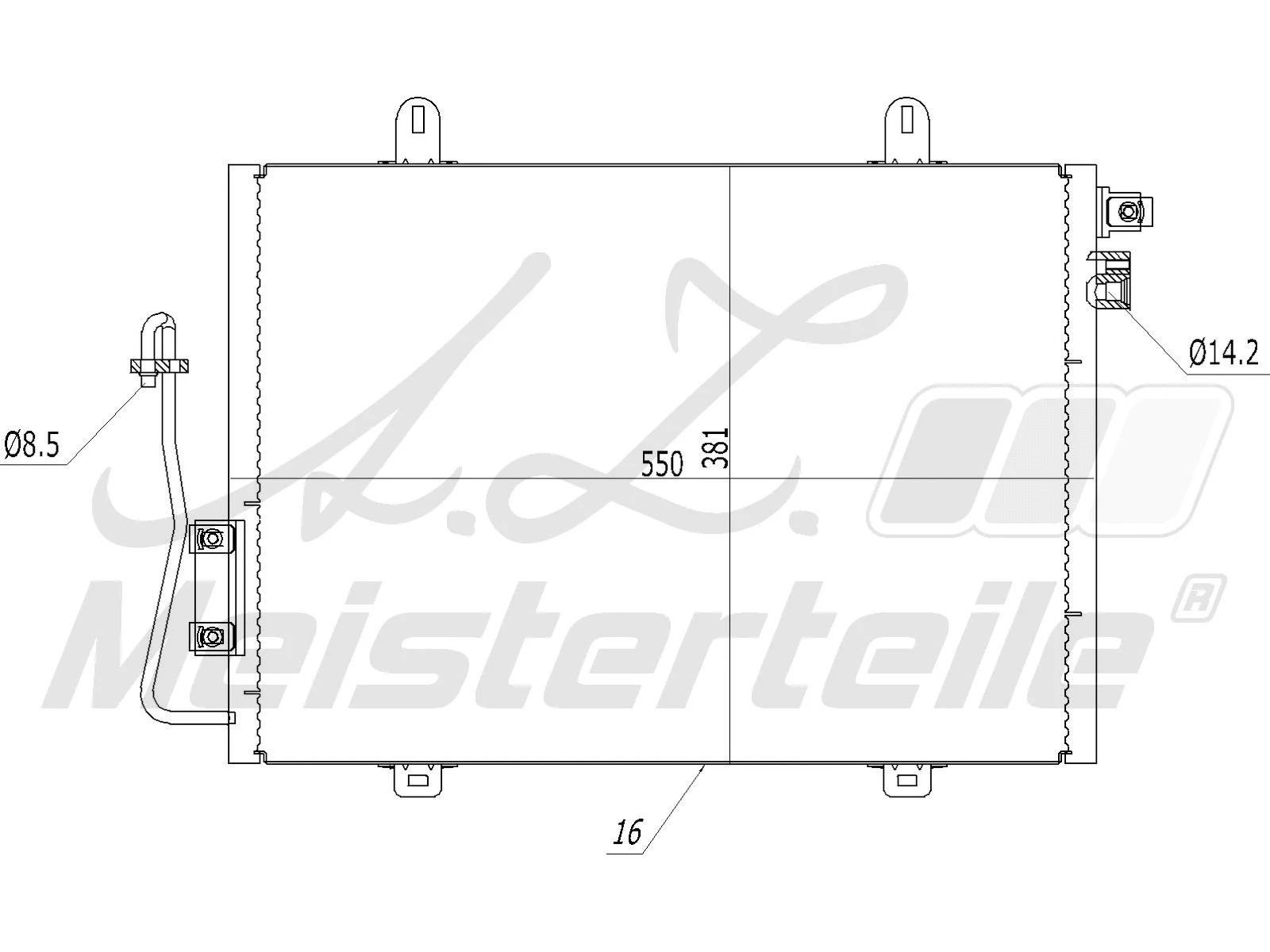 Condenseur, climatisation A.Z. Meisterteile AZMT-45-030-1173