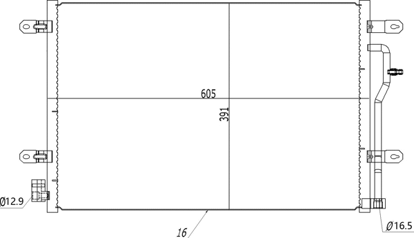 Condenseur, climatisation HART 602 737