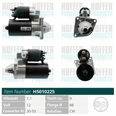 Démarreur HOFFER H5010225