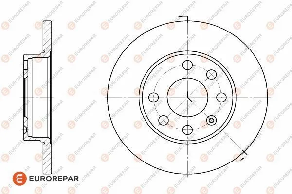 Disque de frein EUROREPAR 1618866980