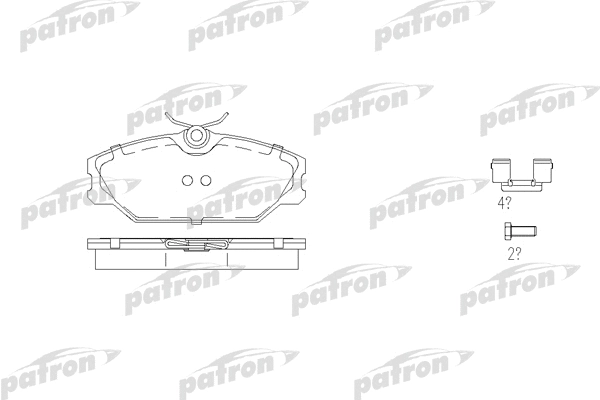 Kit de plaquettes de frein, frein à disque PATRON PBP1420