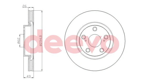Disque de frein DEEVO BD18700