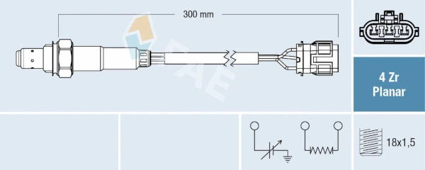 Sonde lambda FAE 77710