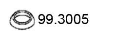 Bague d'étanchéité, tuyau d'échappement ASSO 99.3005