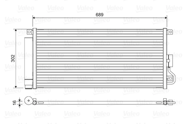Condenseur, climatisation VALEO 822592