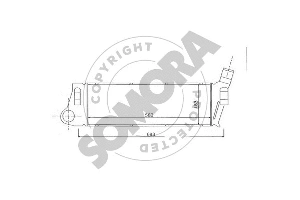 Refroidisseur d'air de suralimentation SOMORA 243245