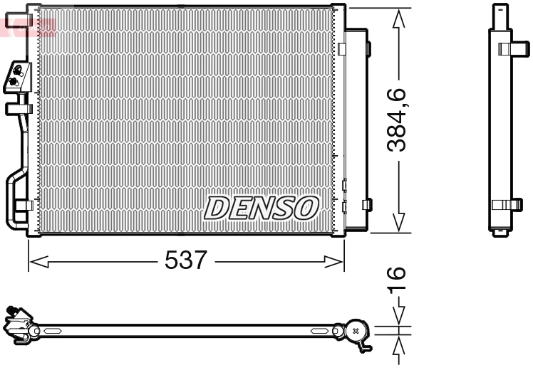 Condenseur, climatisation DENSO DCN41021
